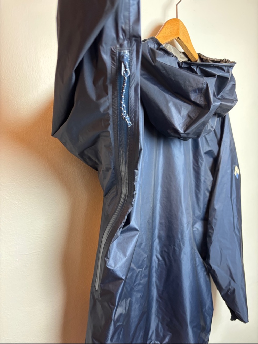 Montbell Men’s XL Versalite Windstopper Gore-Tex Navy Blue Jacket Rainwear - Picture 9 of 12
